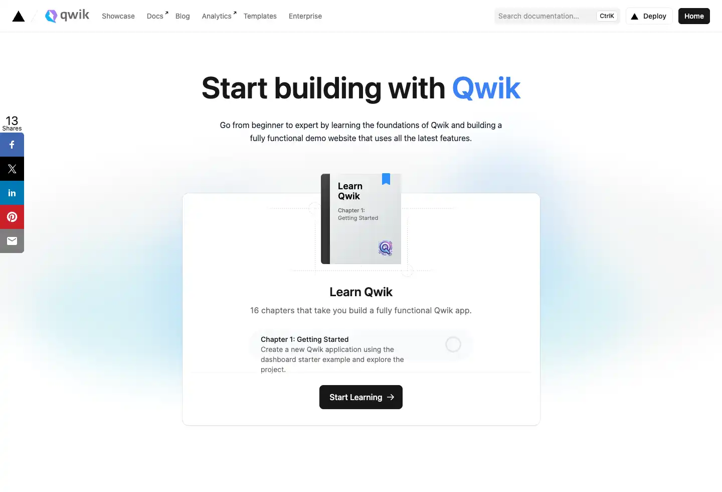 Learn Qwik | Start building with Qwik